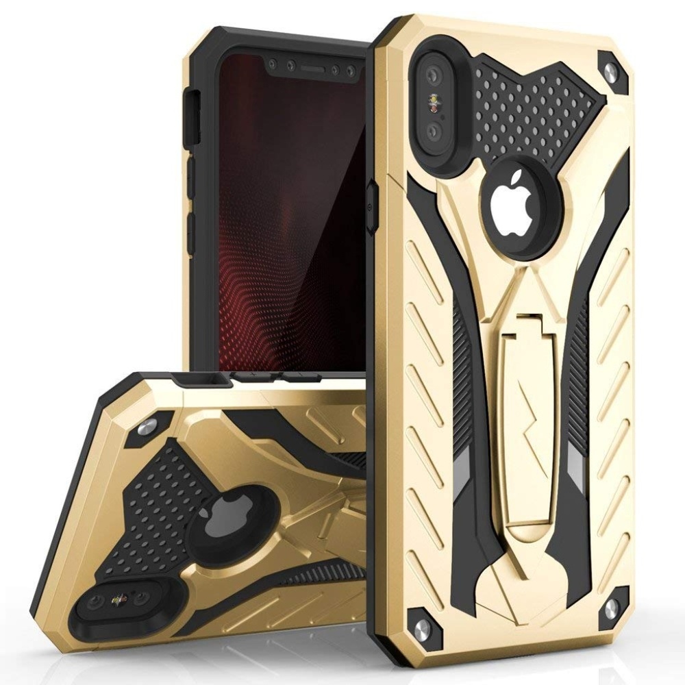 Apple iPhone X gold/ black case